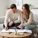 Couple discussing shared responsibilities and mental load at home